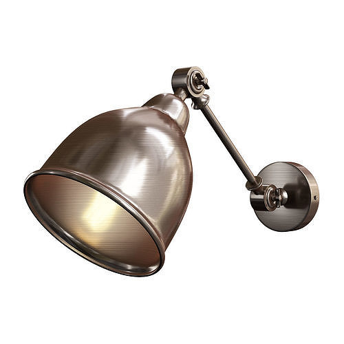Braccio Arte Lamp bronze Low-poly 3D model