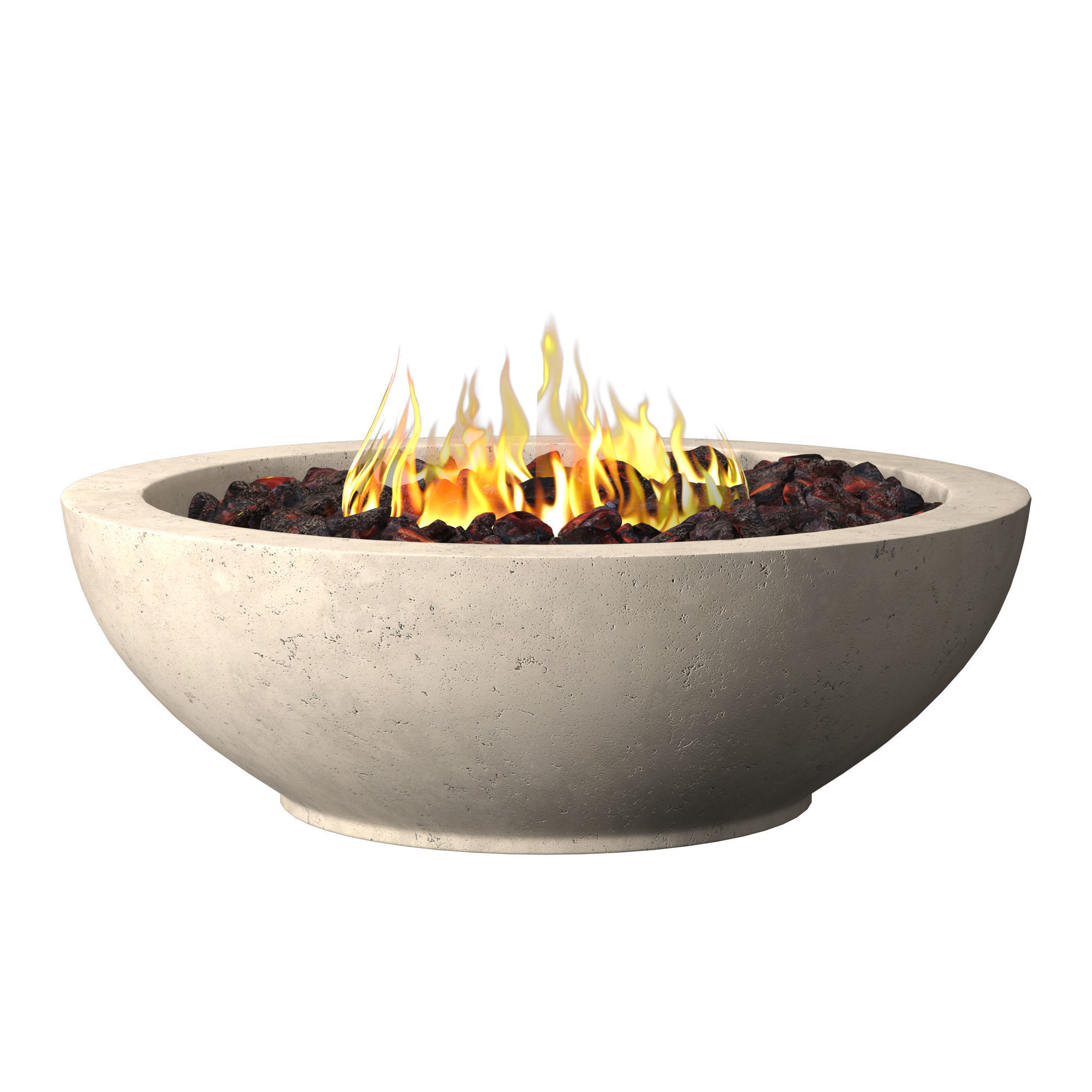 IXTAPA ROUND FIRE TABLE 3D model_4