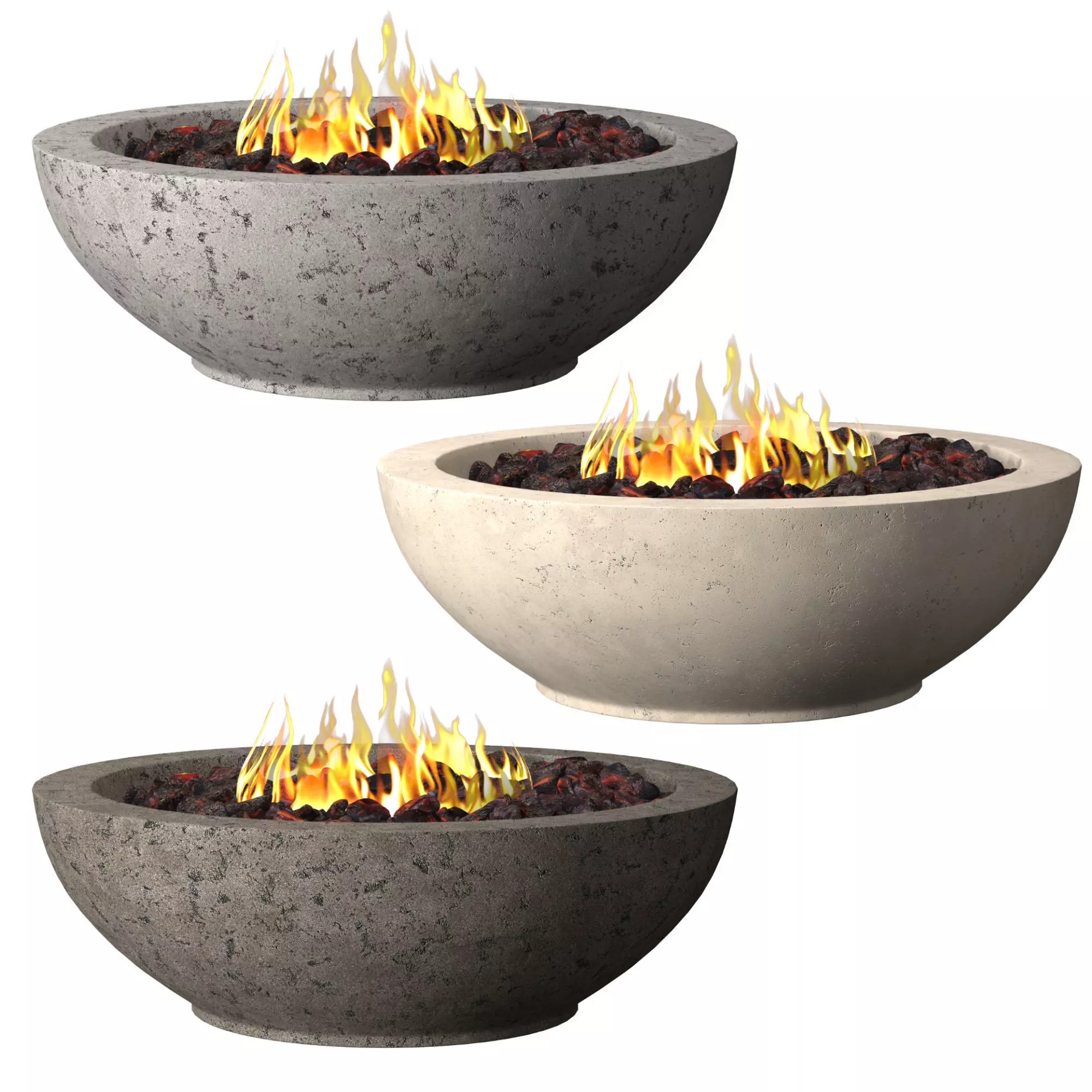 IXTAPA ROUND FIRE TABLE 3D model_0
