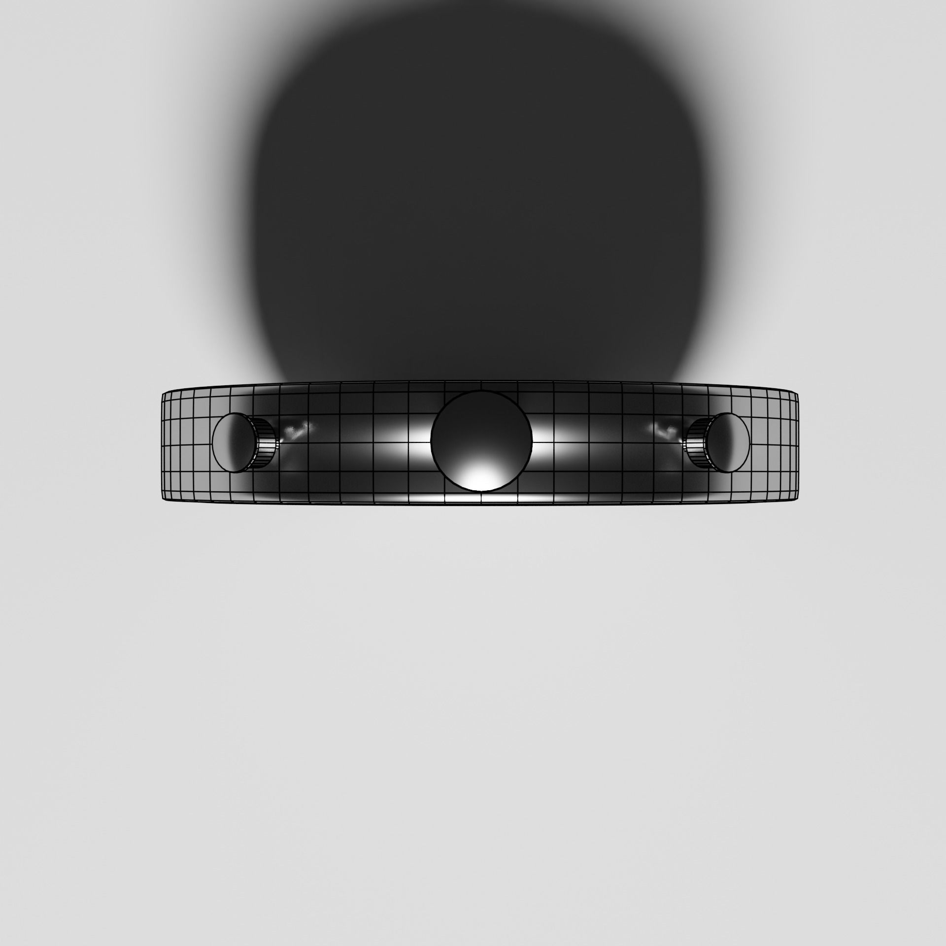 Pocket Chronometer Stopwatch  Low-poly 3D model_8