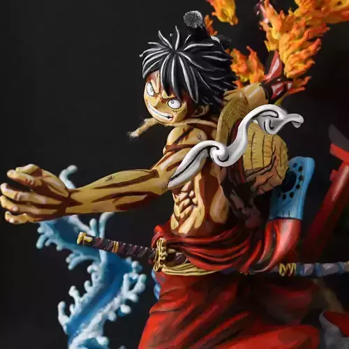 LUFFY RED HAWK - ONE PIECE - WANO - BIONIC3D 3D print model