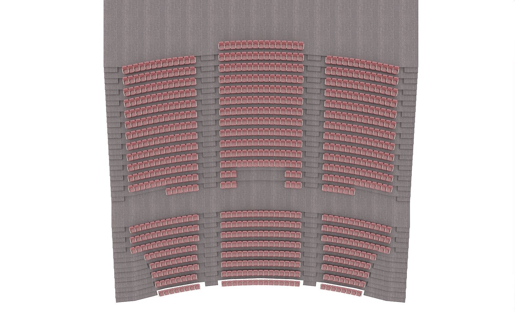 Theater seats 3D model_3