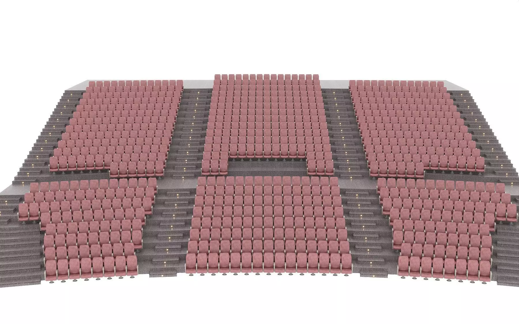 Theater seats 3D model_0