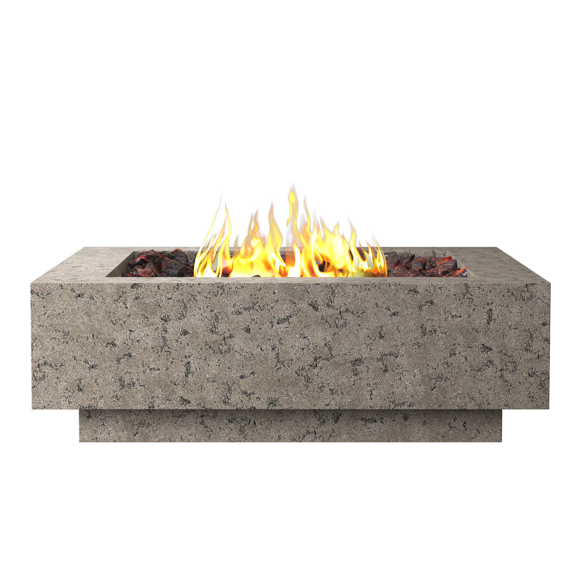 IXTAPA SQUARE PLINTH FIRE TABLE 3D model_1