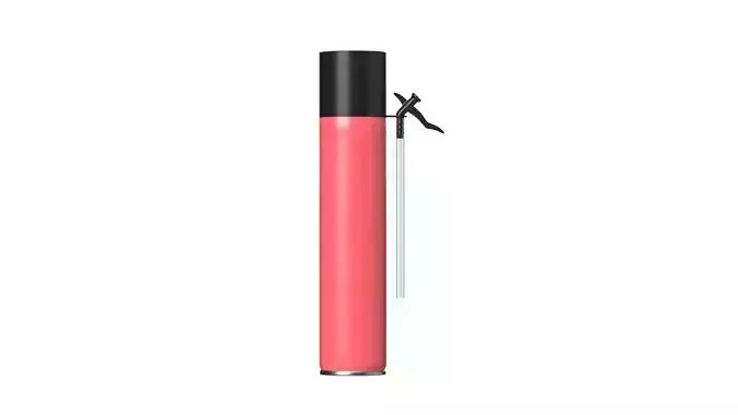 Polyurethane foam 750 ml open mockup 3D model