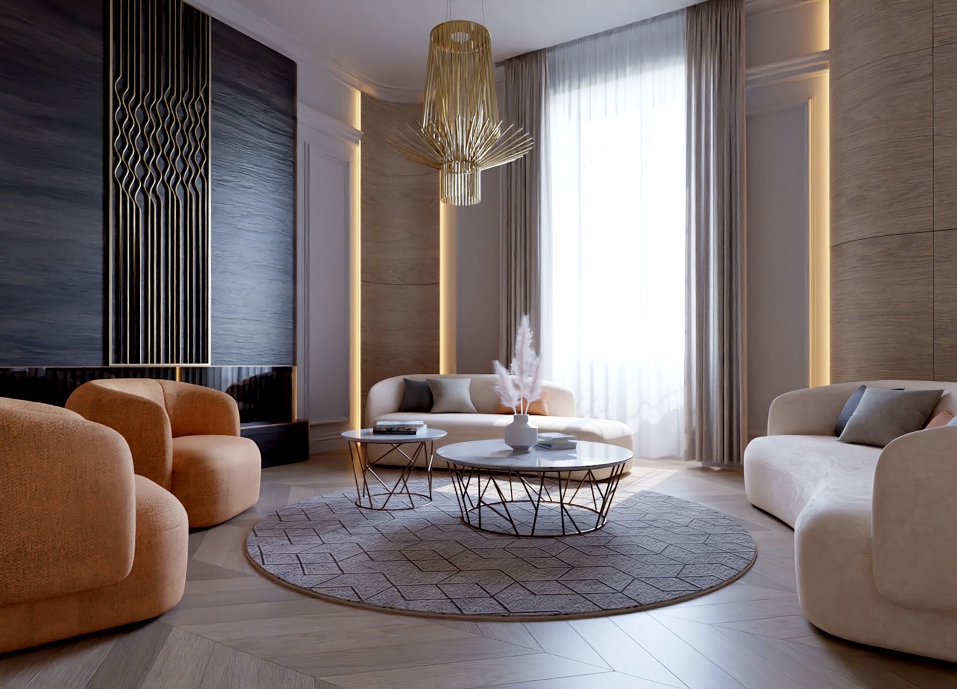 Luxury Interior 3D model_2