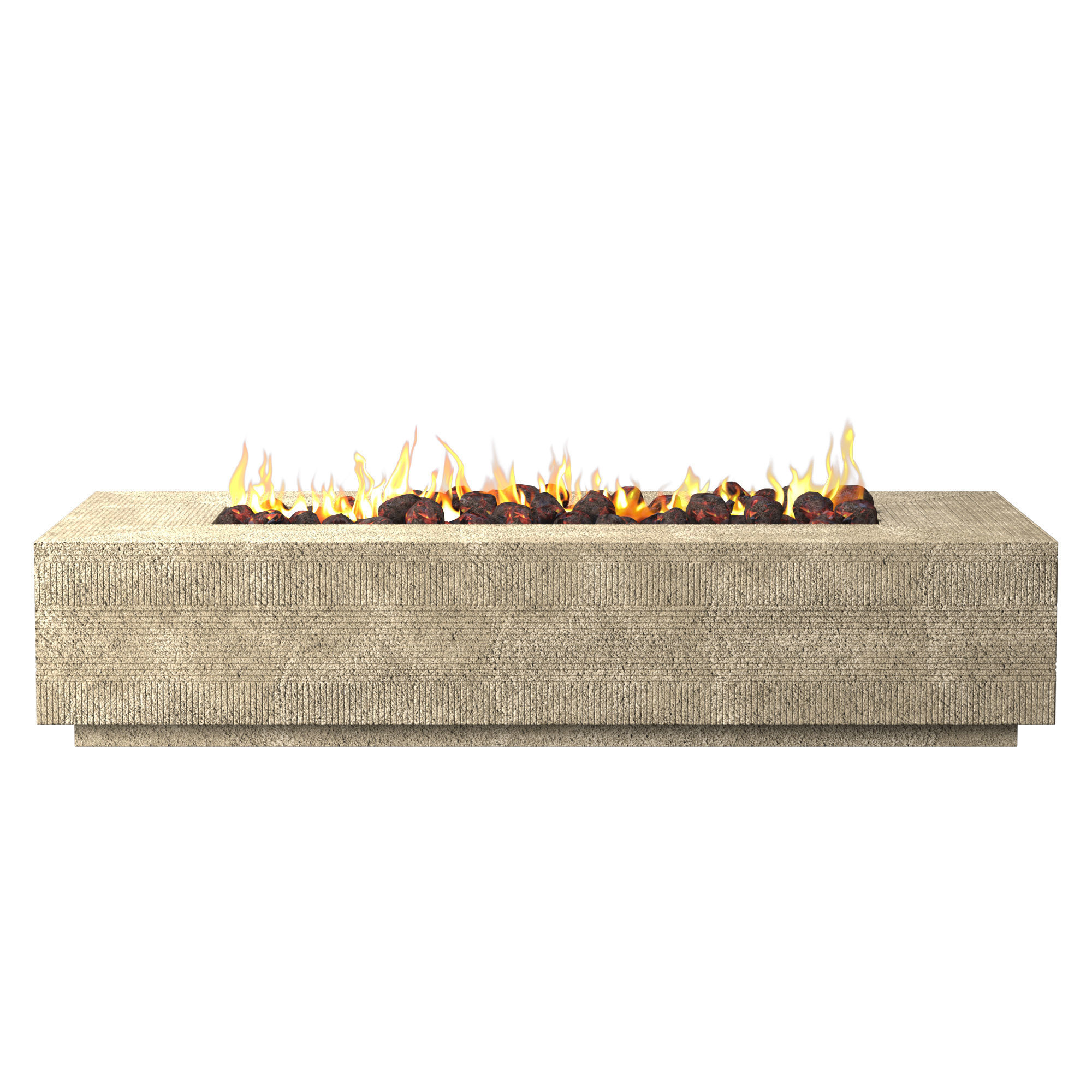 VETRO RECTANGULAR FIRE TABLE 3D model_4