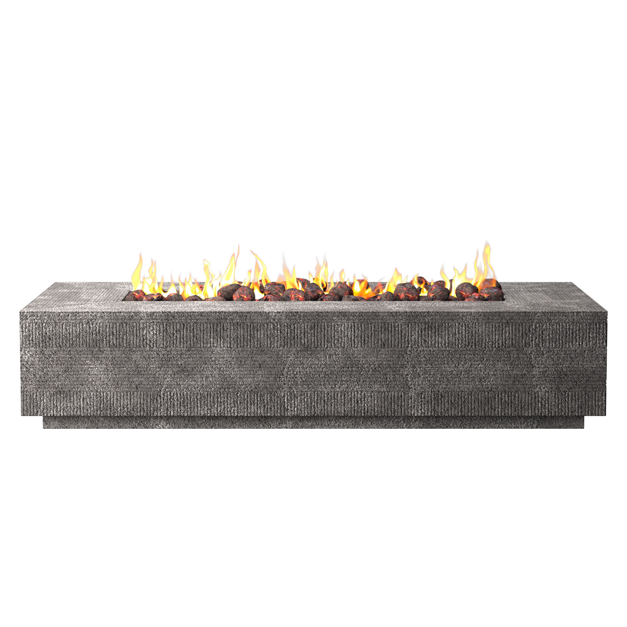 VETRO RECTANGULAR FIRE TABLE 3D model_2