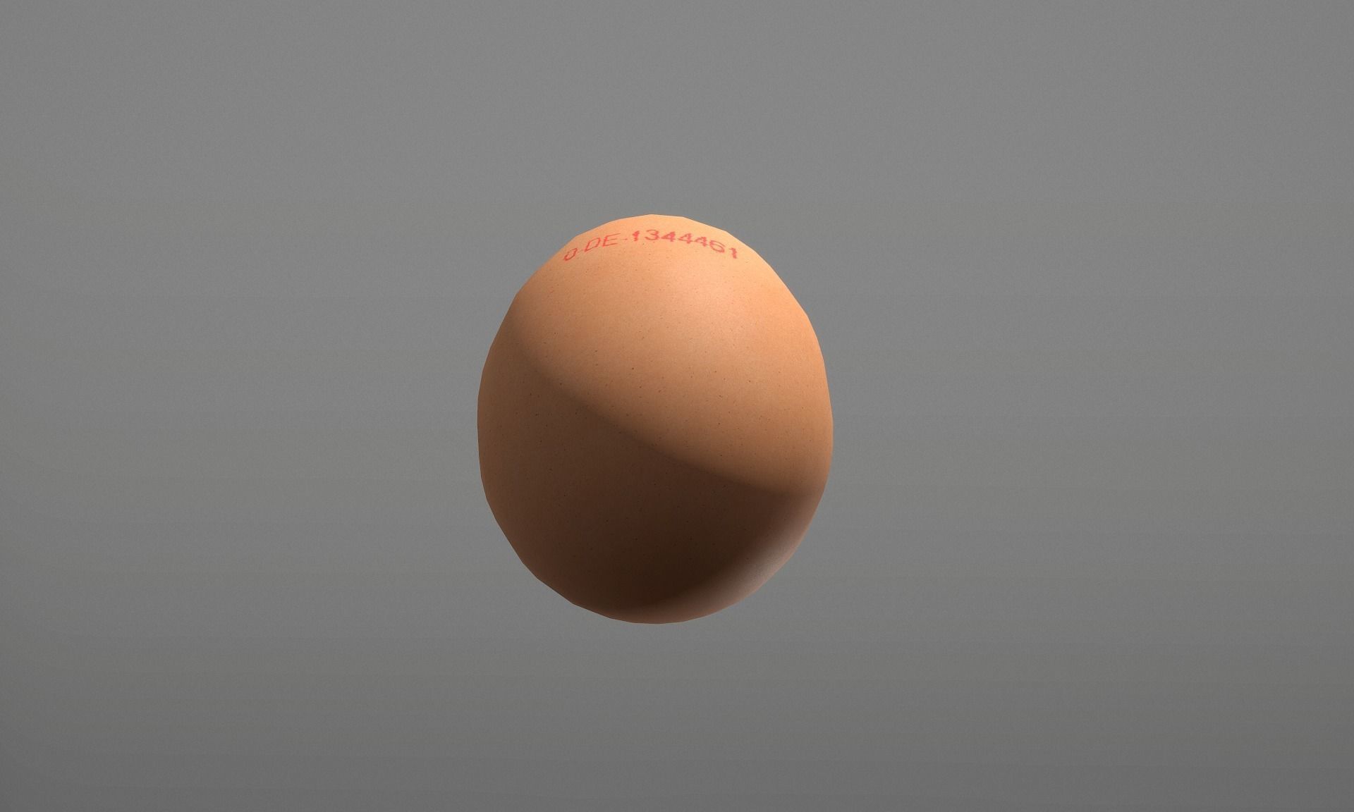 Chicken egg with Red Marking  Low-poly 3D model_17