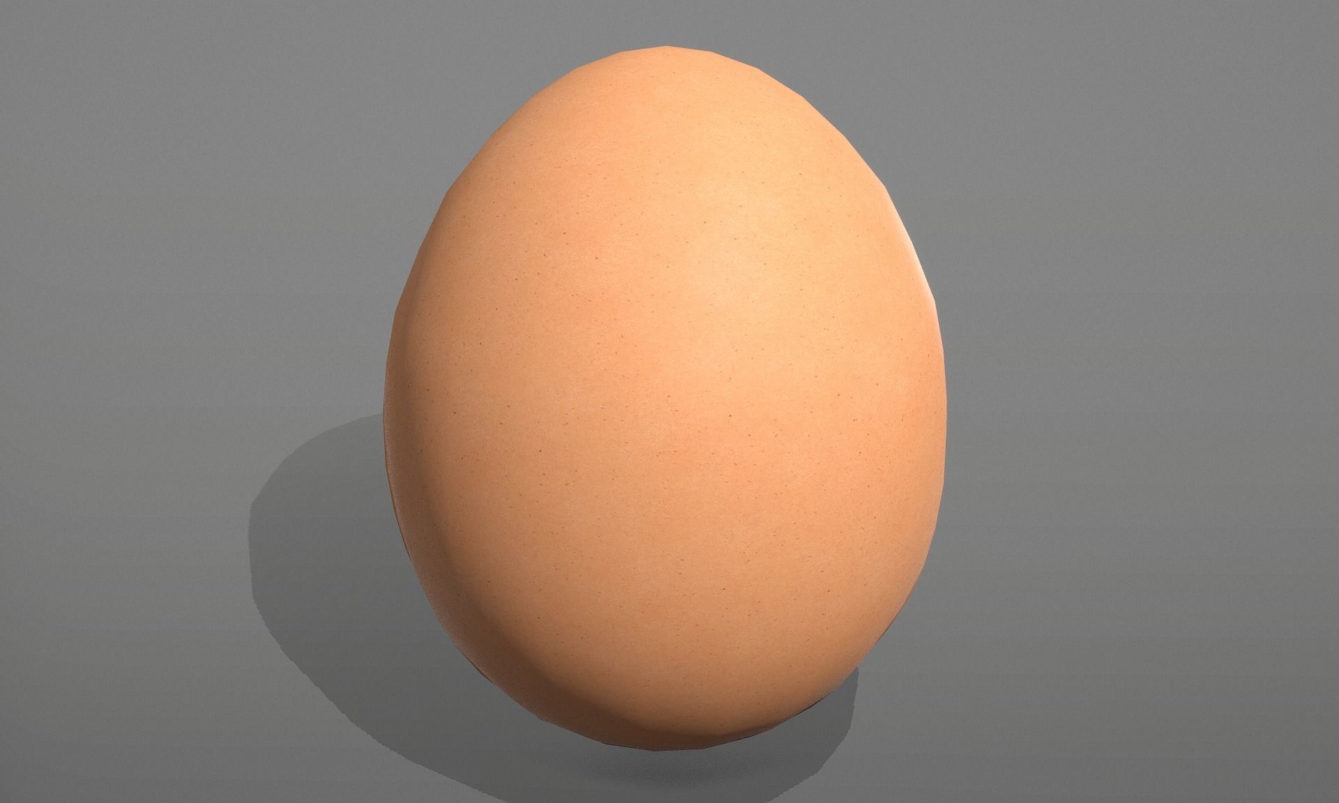 Chicken egg with Red Marking  Low-poly 3D model_12