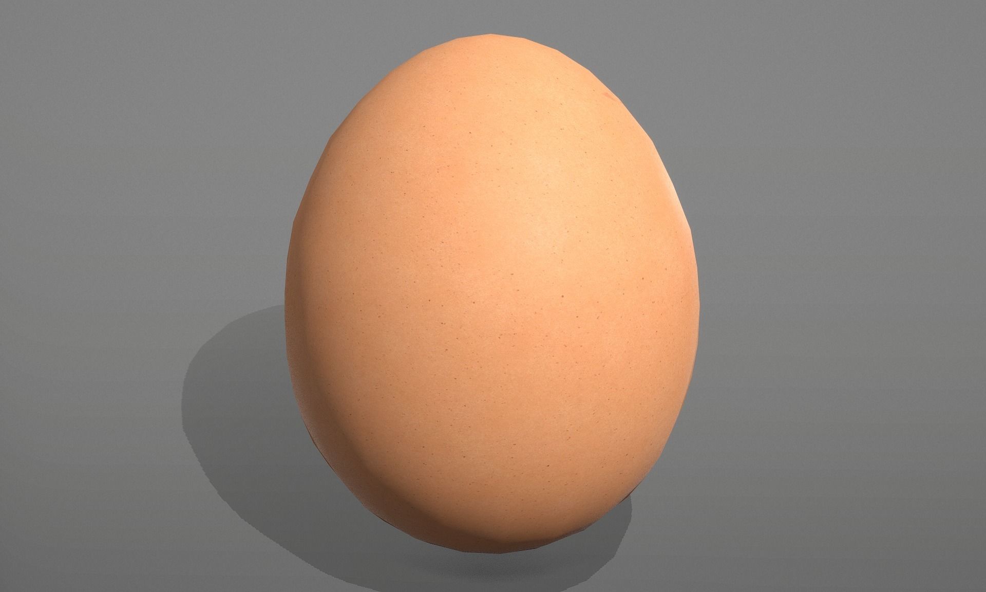 Chicken egg with Red Marking  Low-poly 3D model_11