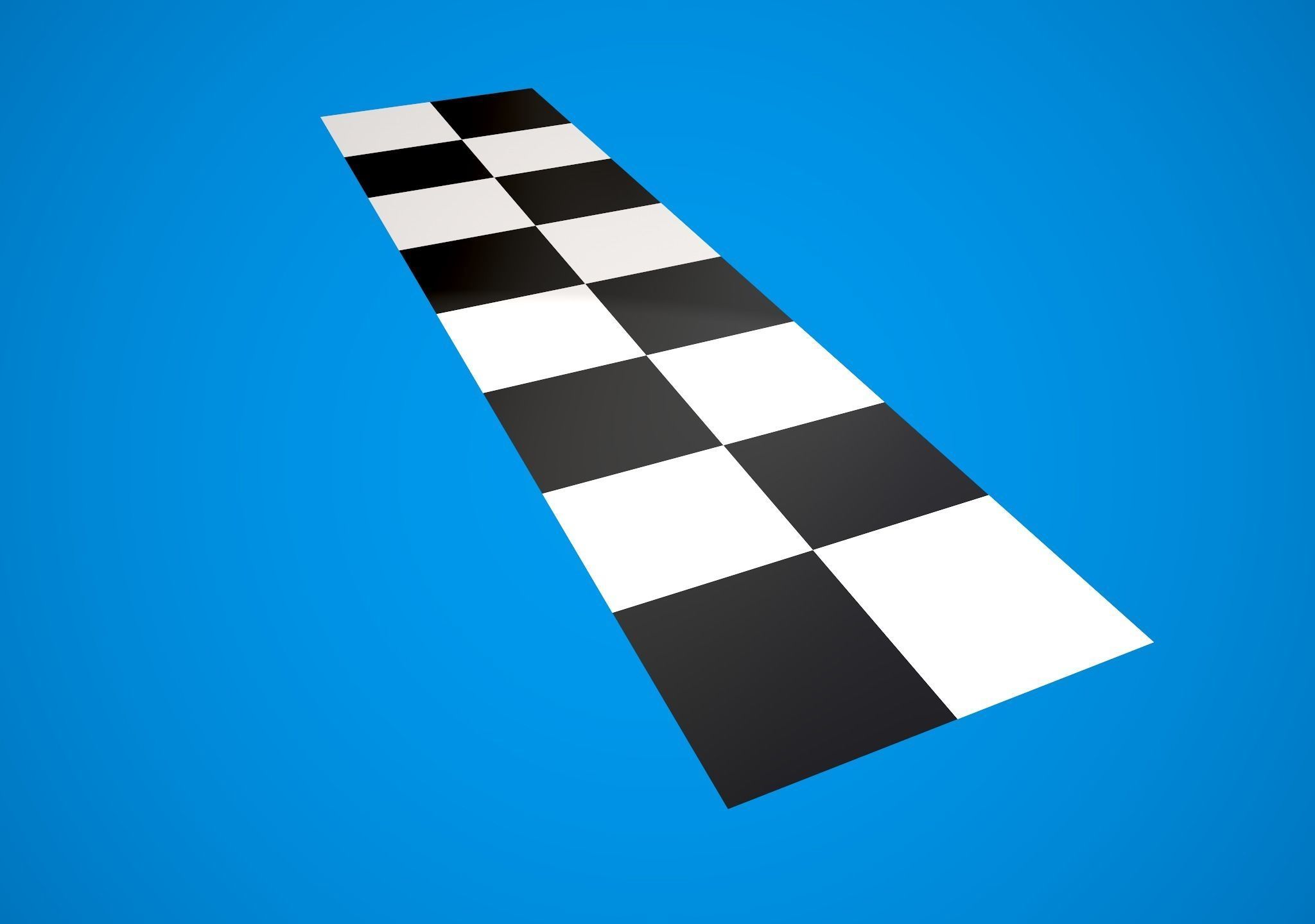 Seamless Tile Mesh - Finishline - Checkermap Mesh Low-poly 3D model_4