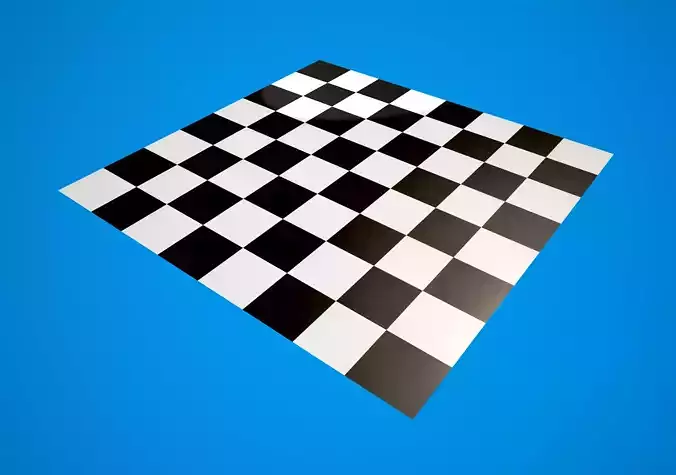 Seamless Tile Mesh - Finishline - Checkermap Mesh Low-poly 3D model