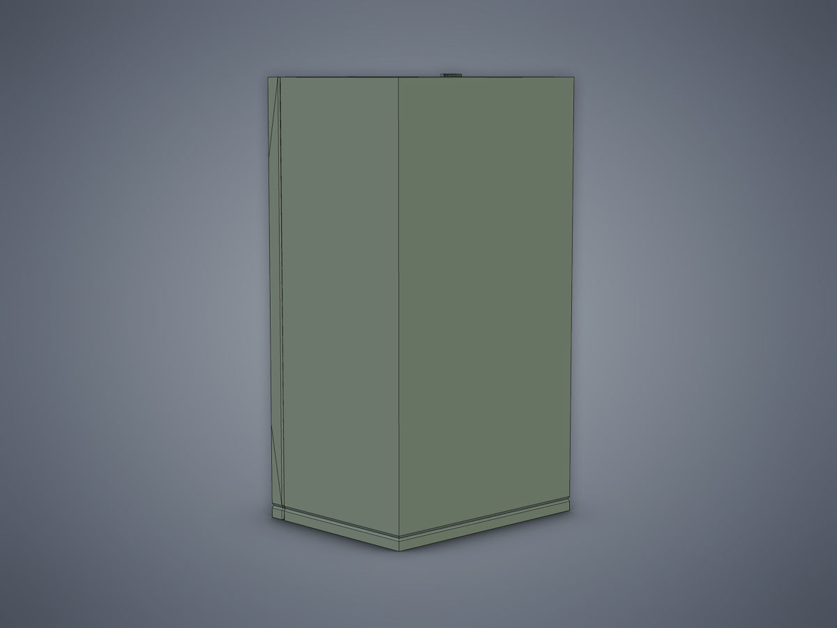 Vending Machine Fanta Low-poly 3D model_7