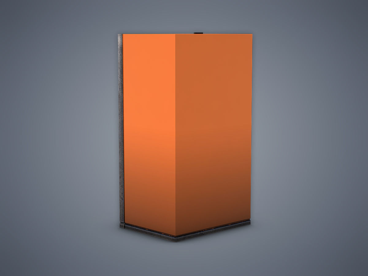 Vending Machine Fanta Low-poly 3D model_2