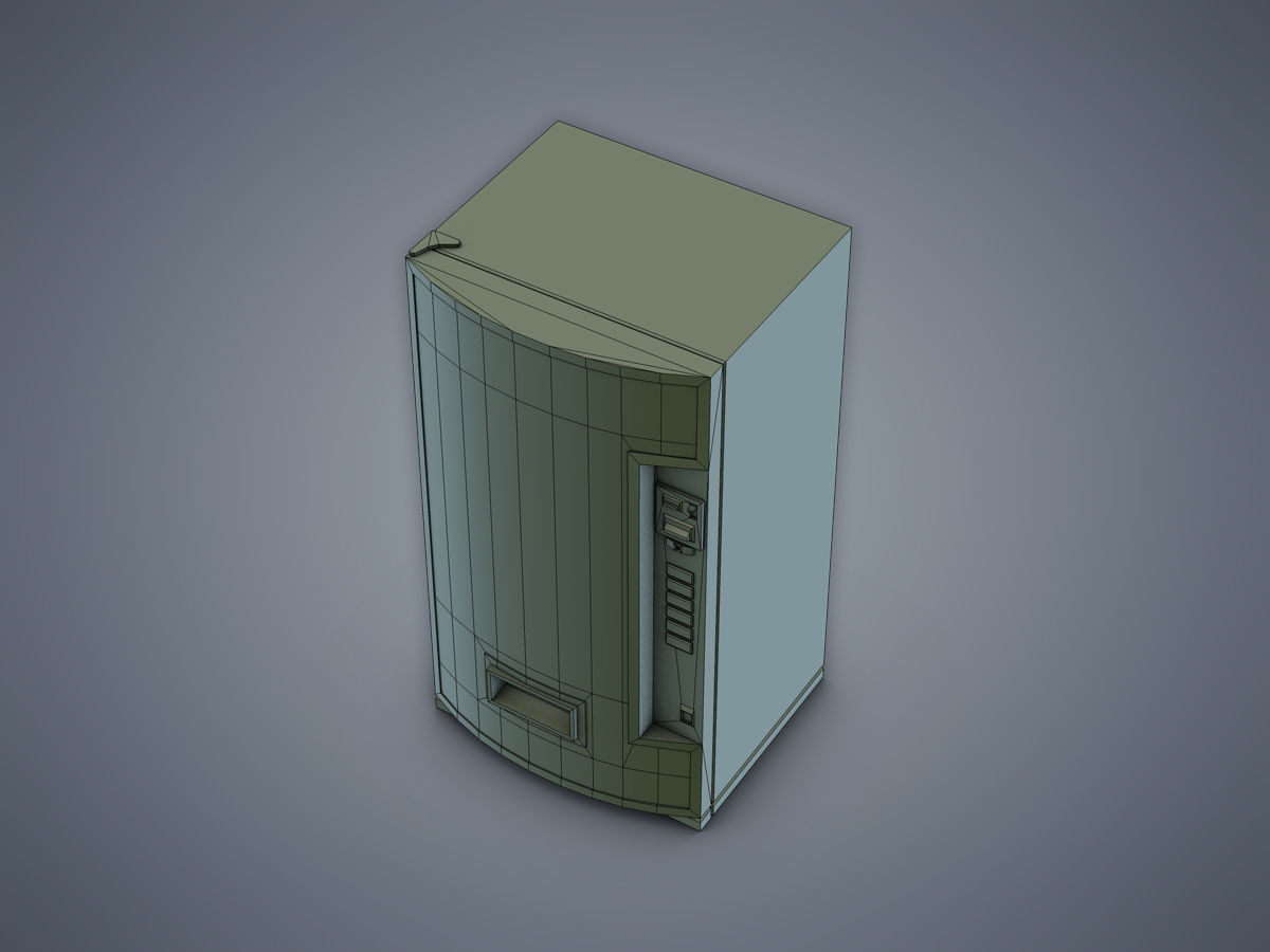 Vending Machine Sprite Low-poly 3D model_8