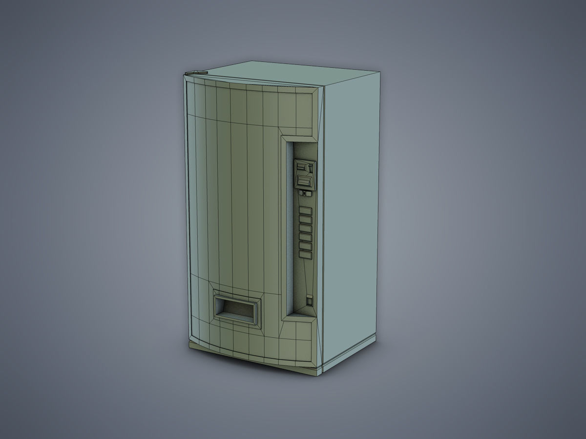 Vending Machine Sprite Low-poly 3D model_5