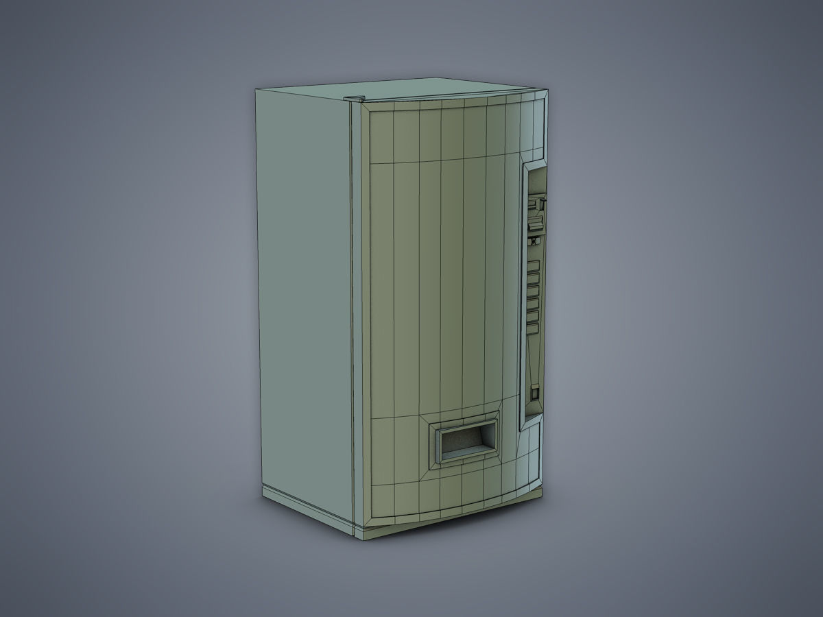 Vending Machine Sprite Low-poly 3D model_6