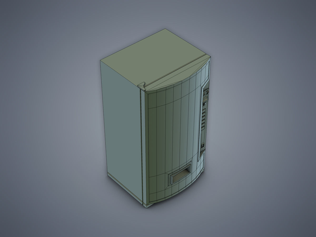 Vending Machine Sprite Low-poly 3D model_9
