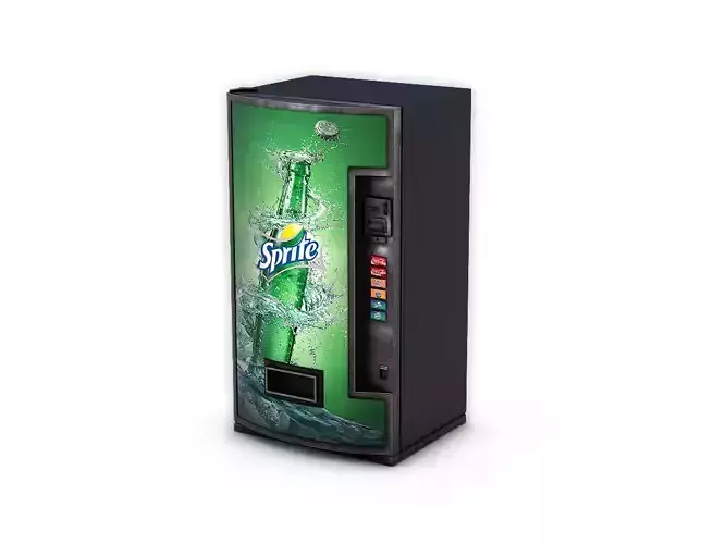 Vending Machine Sprite Low-poly 3D model