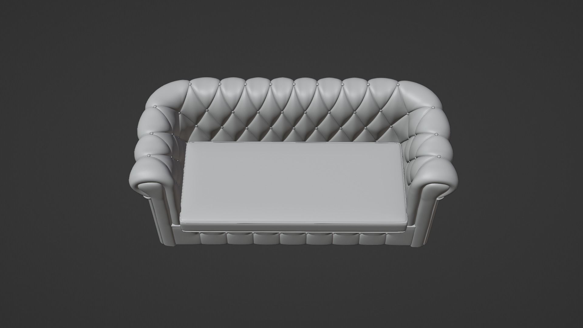 Chesterfield leather sofa red 3D model_11