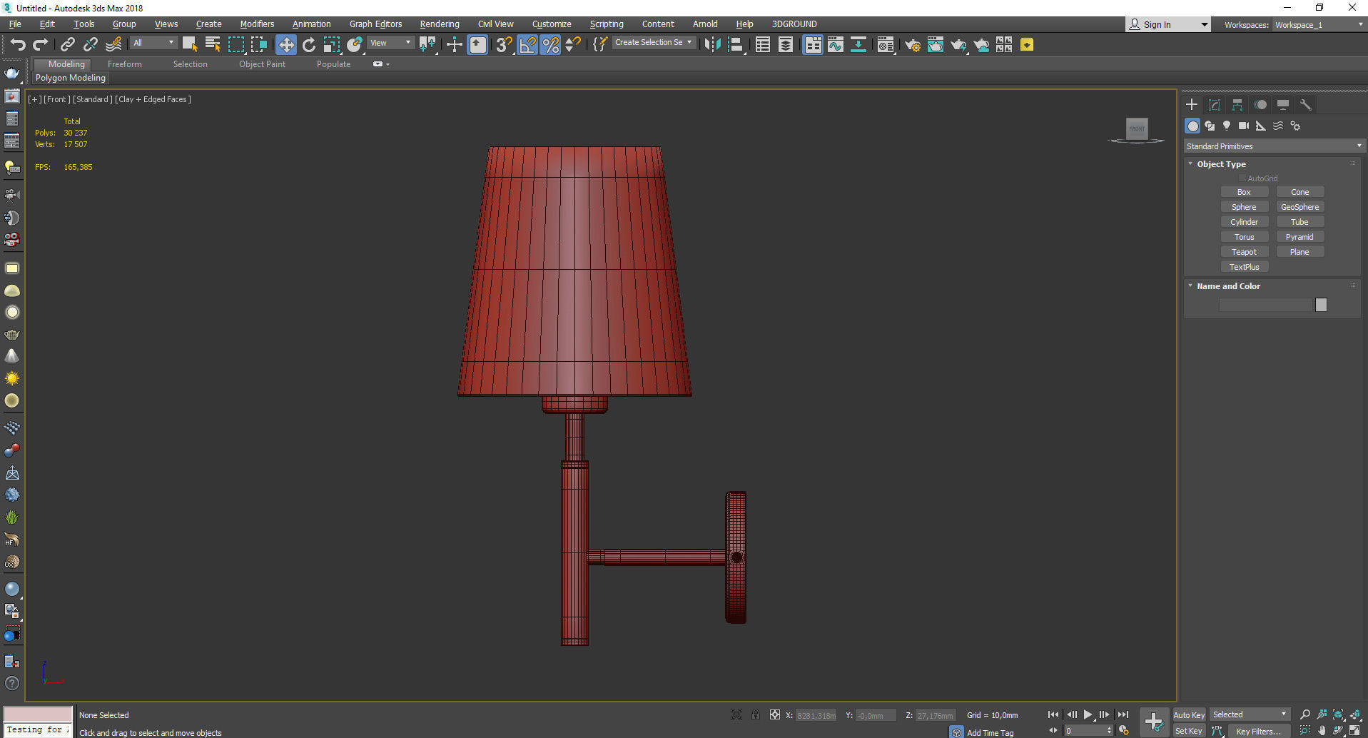 Rodos Arte Lamp Low-poly 3D model_2