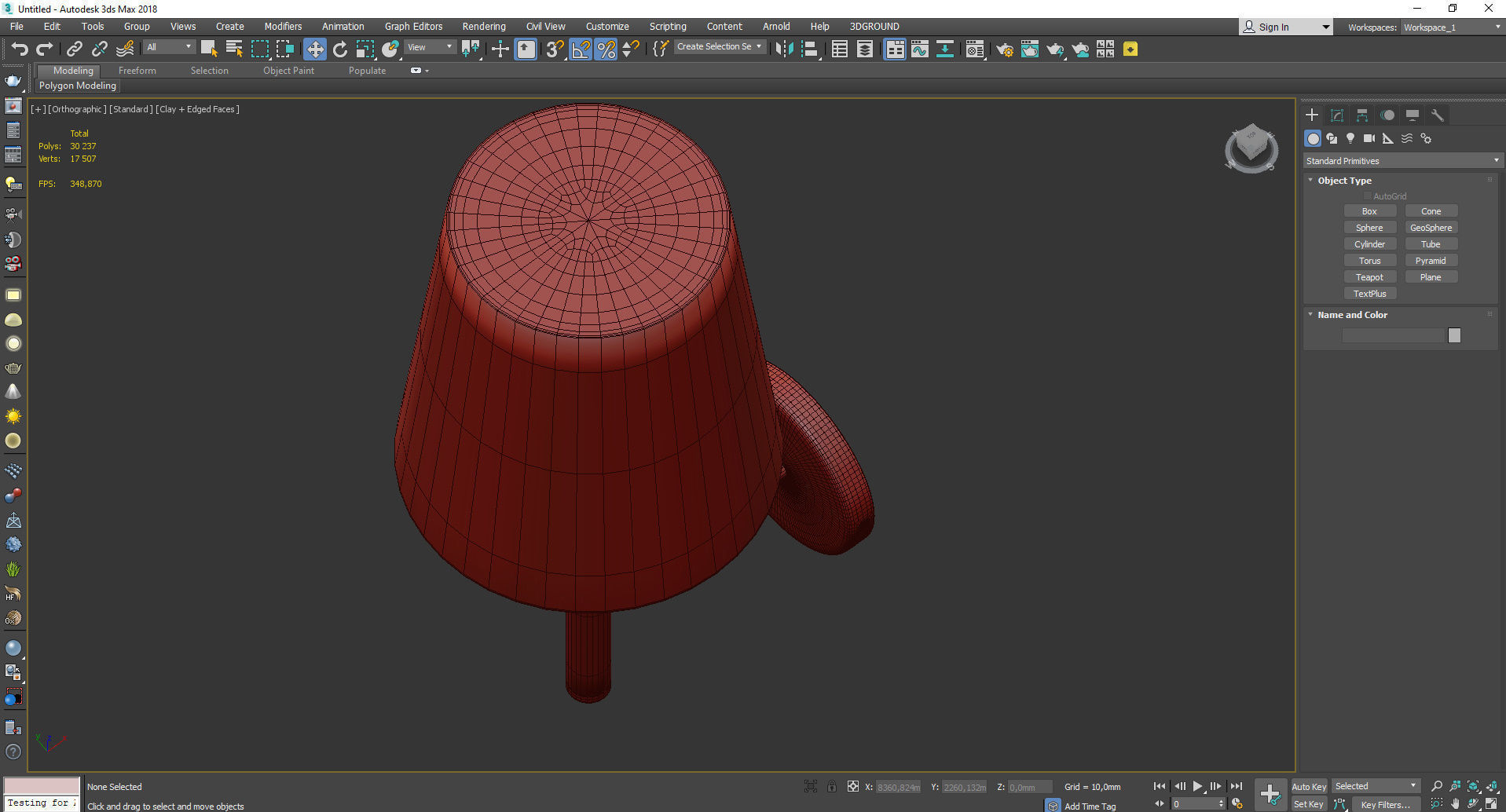 Rodos Arte Lamp Low-poly 3D model_4