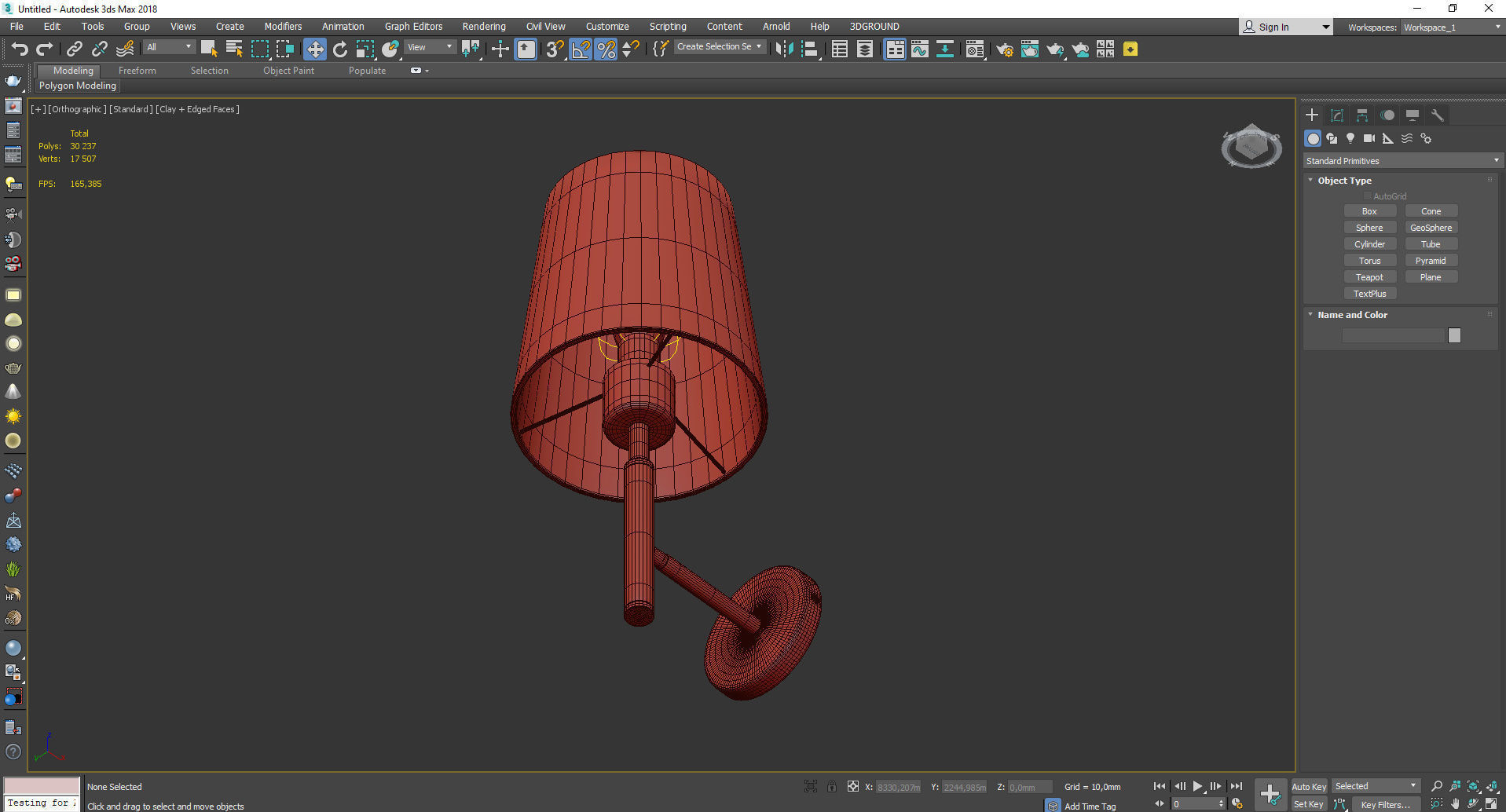Rodos Arte Lamp Low-poly 3D model_3
