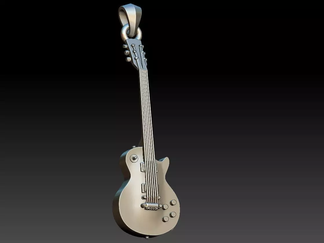 Les Paul Electric Guitar Pendant 3D print model