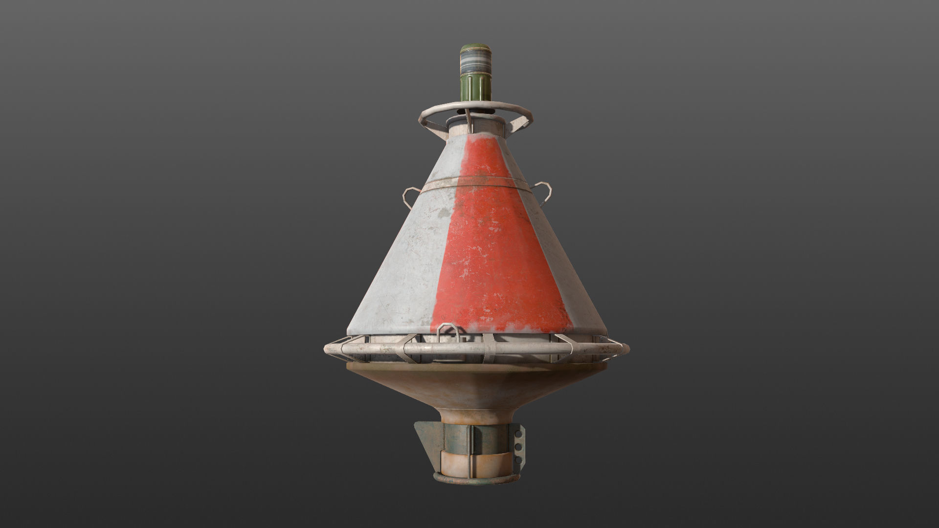 Buoy River RB-4-01 Divide Mark Low-poly 3D model_20
