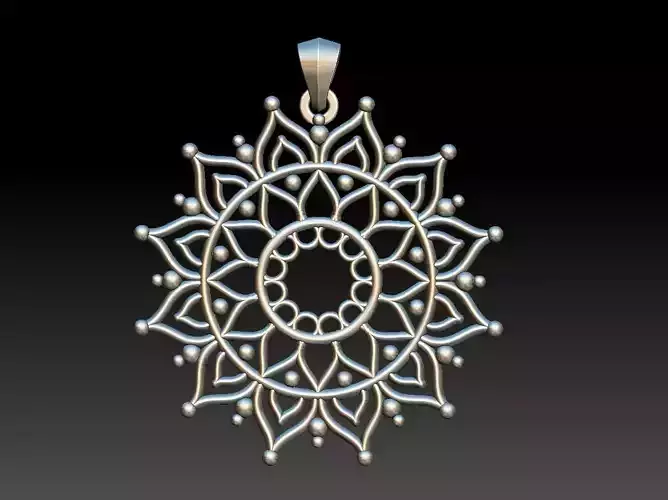 Mandala Yoga 3D print model
