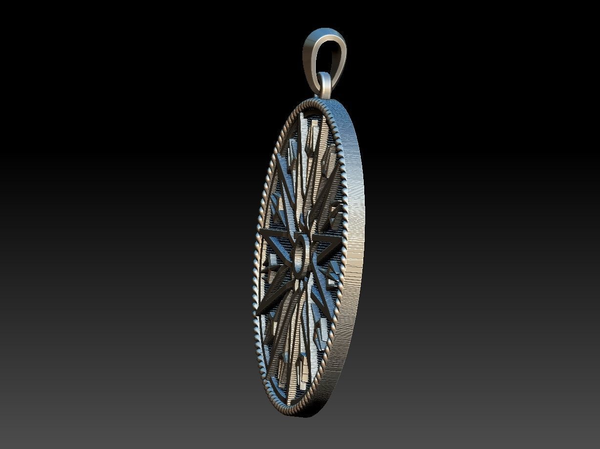 Trident Mandala 3D print model_8