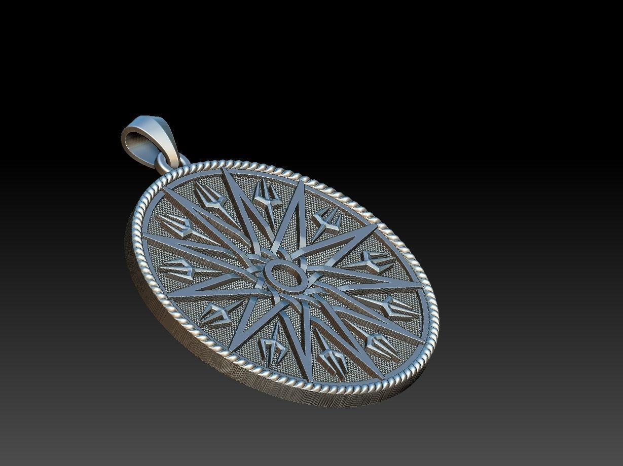 Trident Mandala 3D print model_11