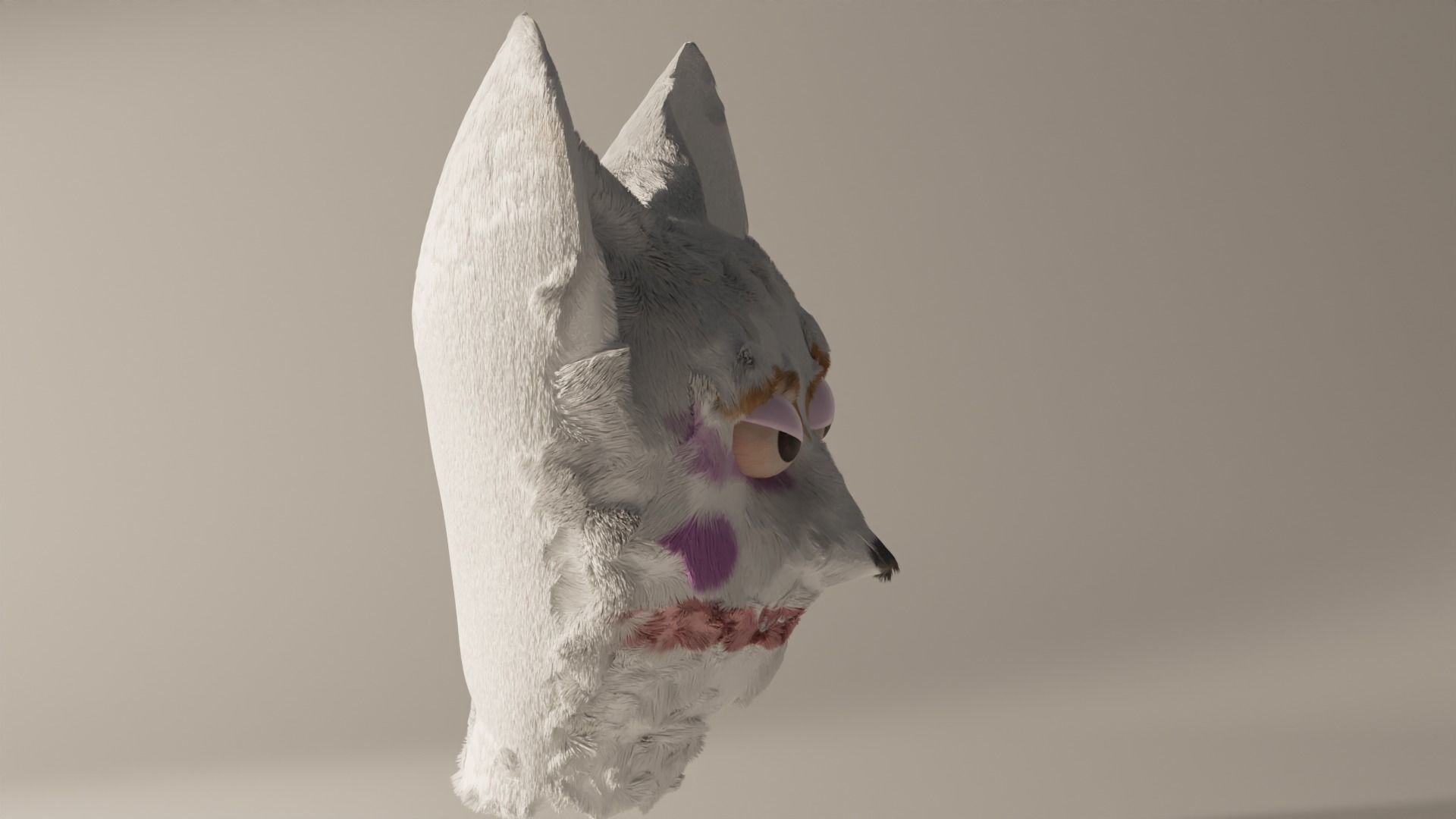 Super Cat Low-poly 3D model_2