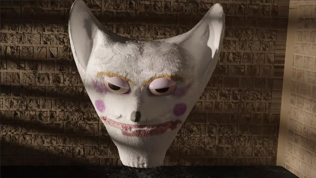 Super Cat Low-poly 3D model_0