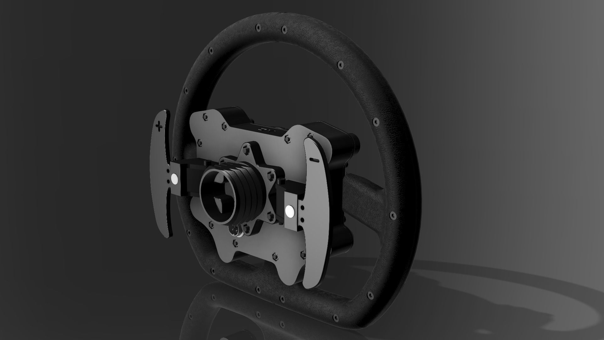 DIY AC GT-TURISMO STEERING WHEEL 3D print model_3