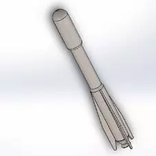 Space Rocket Paperweight 3D print model_0