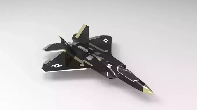 F22 3d printed cura 3D print model