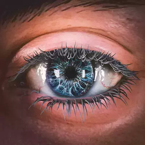 Realistic Eye close up of human
