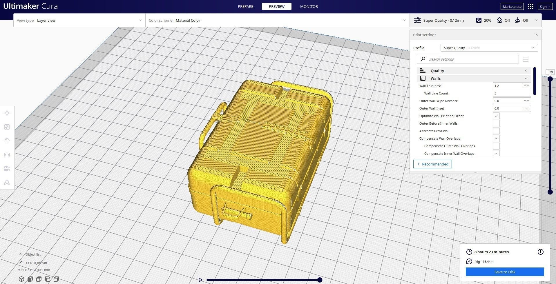 life raft 3d printed cura 3D print model_3
