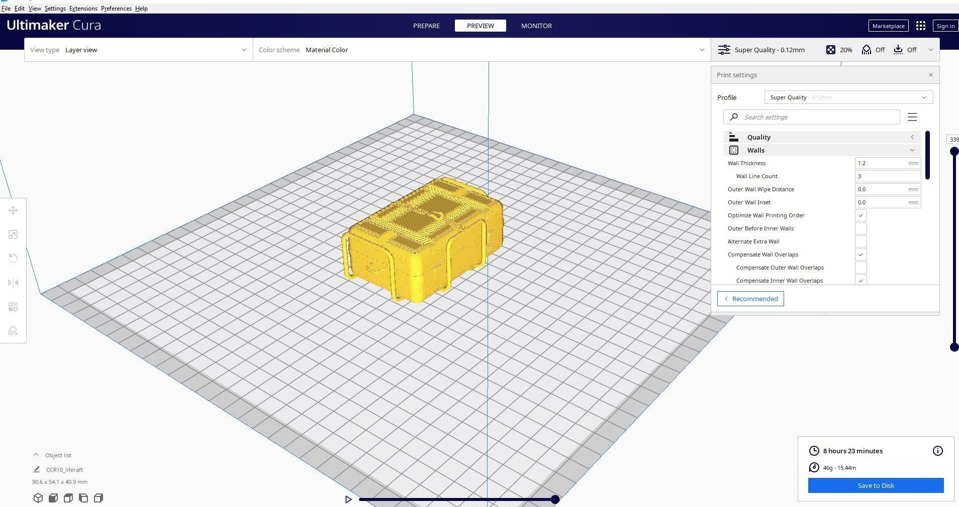life raft 3d printed cura 3D print model_1