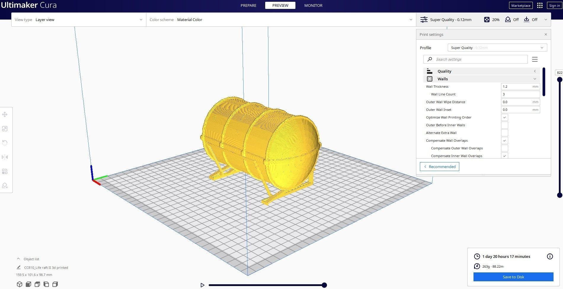 liferaft 2 3d printed cura 3D print model_1