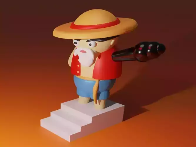 Mini Luffy 3D ModelFigure Haki