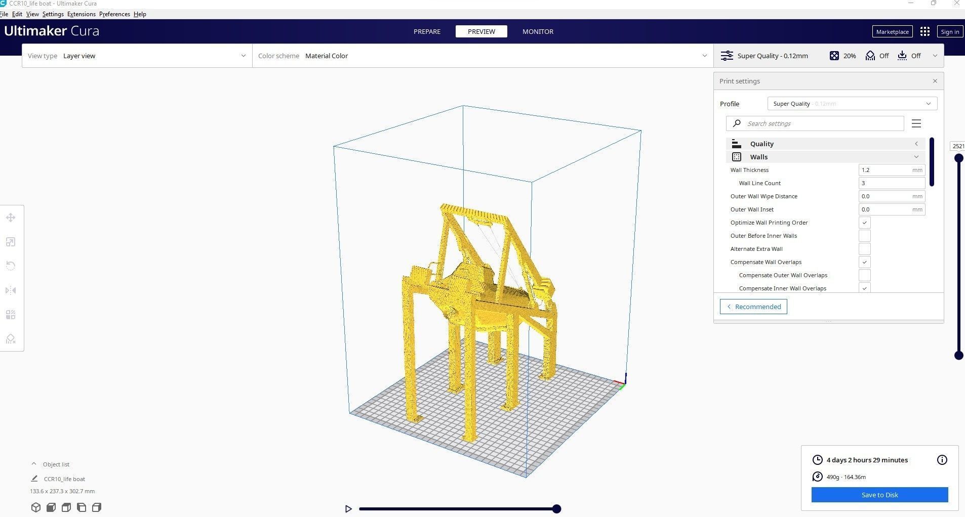 lifeboat 3d printed cura 3D print model_5