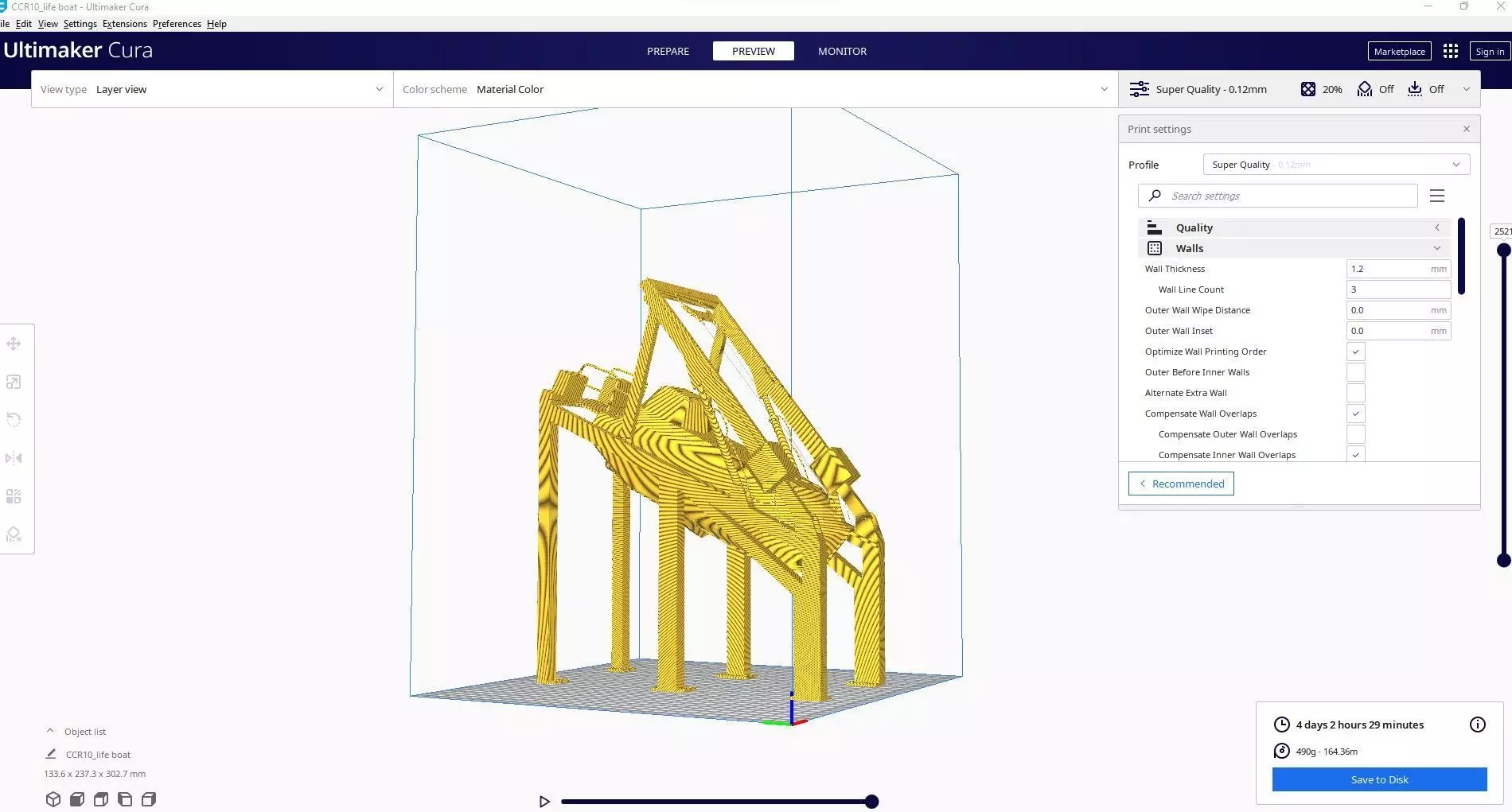 lifeboat 3d printed cura 3D print model_0