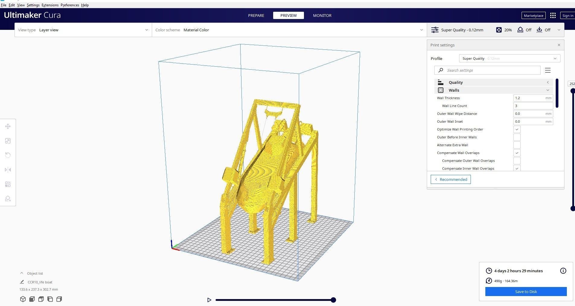 lifeboat 3d printed cura 3D print model_3