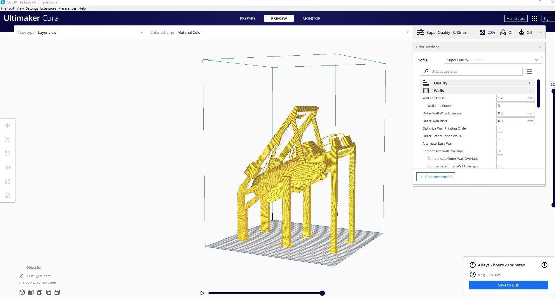 lifeboat 3d printed cura 3D print model_4
