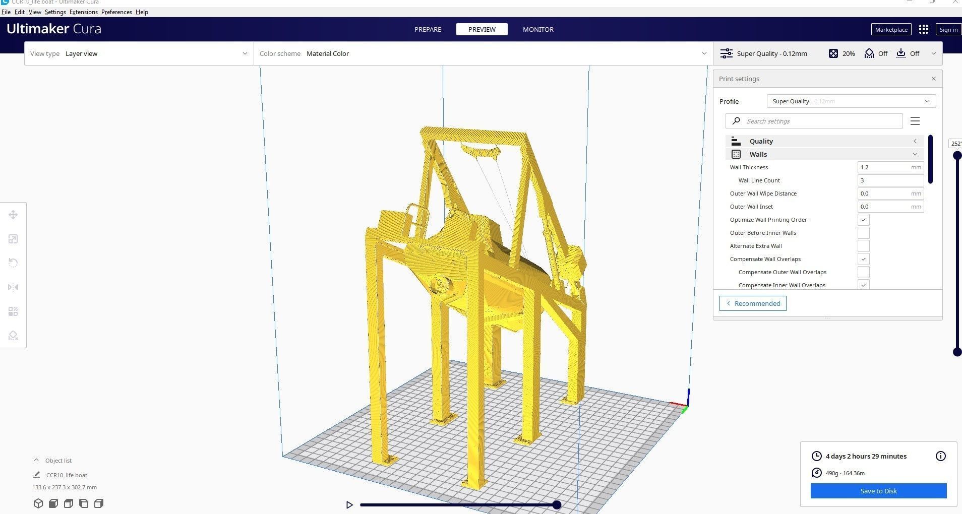 lifeboat 3d printed cura 3D print model_6