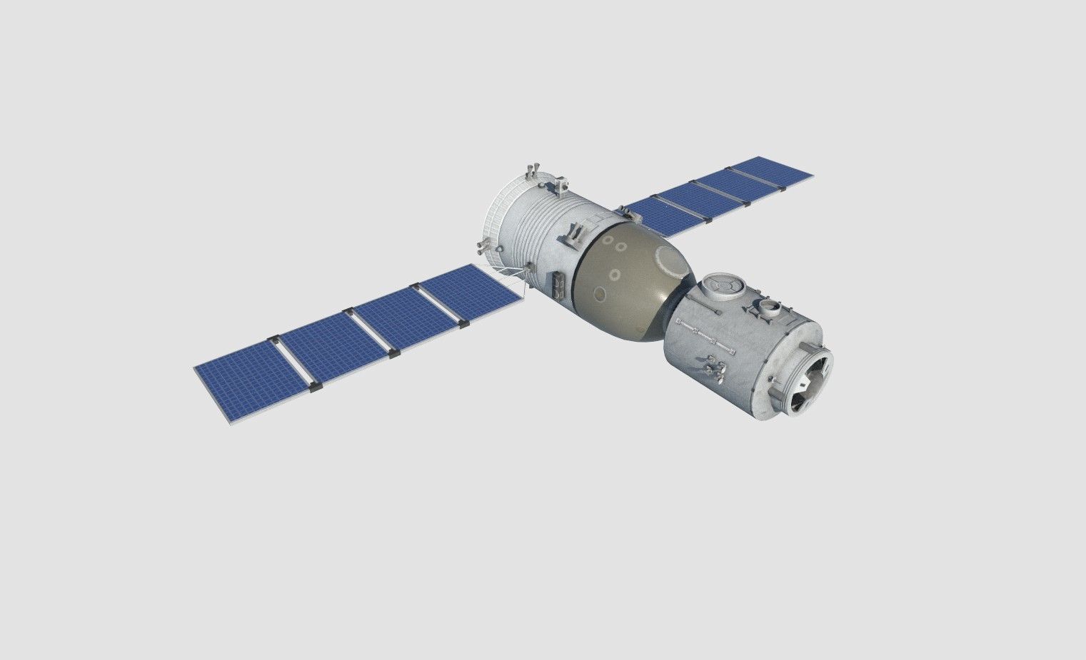 china shenzhou13 spaceship Low-poly 3D model_5