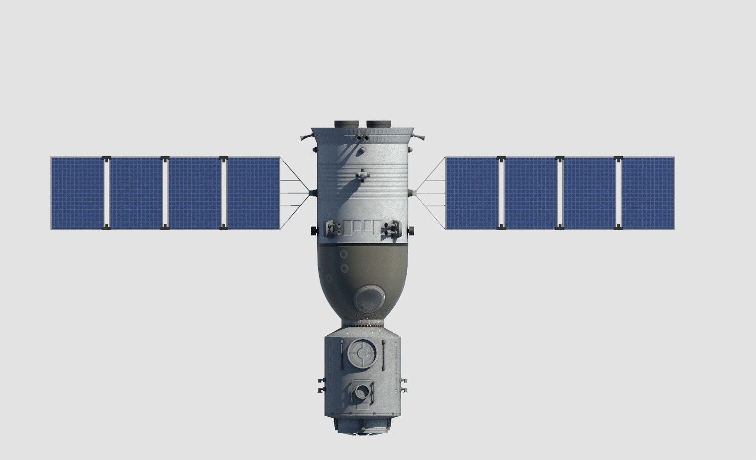 china shenzhou13 spaceship Low-poly 3D model_1